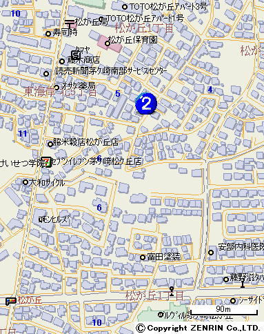 ���ԏ�ڍא}�ł��B�ԍ����N���b�N����ƁA���n�ʐ^���������������܂��B